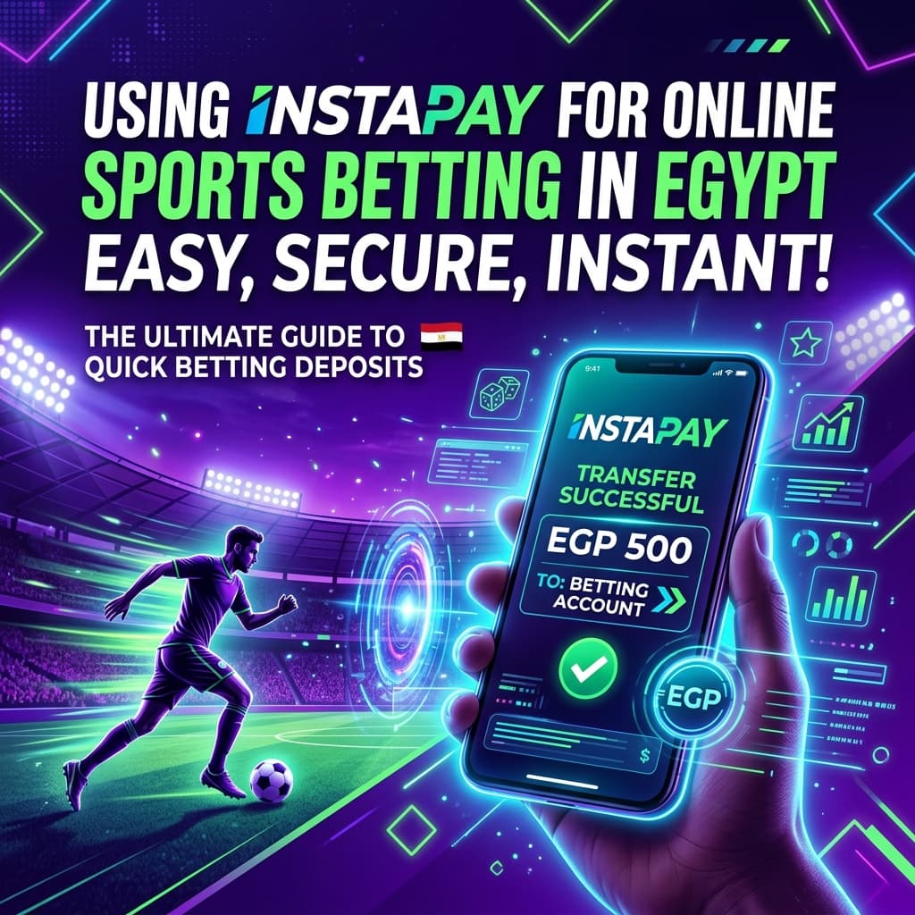 InstaPay والمراهنات في مصر 2026: دليل الإيداع والسحب خطوة بخطوة